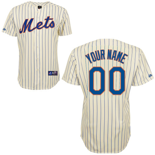 Customized Youth MLB jersey-New York Mets Authentic Home White Cool Base Baseball Jersey
